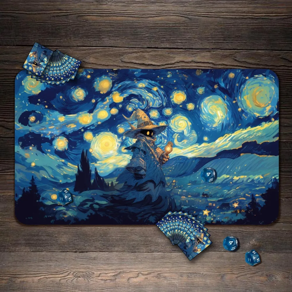 MTG Playmat, Star Mage Theme Mtg Mat, TCG Playmat with Zones, MTG Accessory, Table Top Gaming Gifts desk organizers and trays
