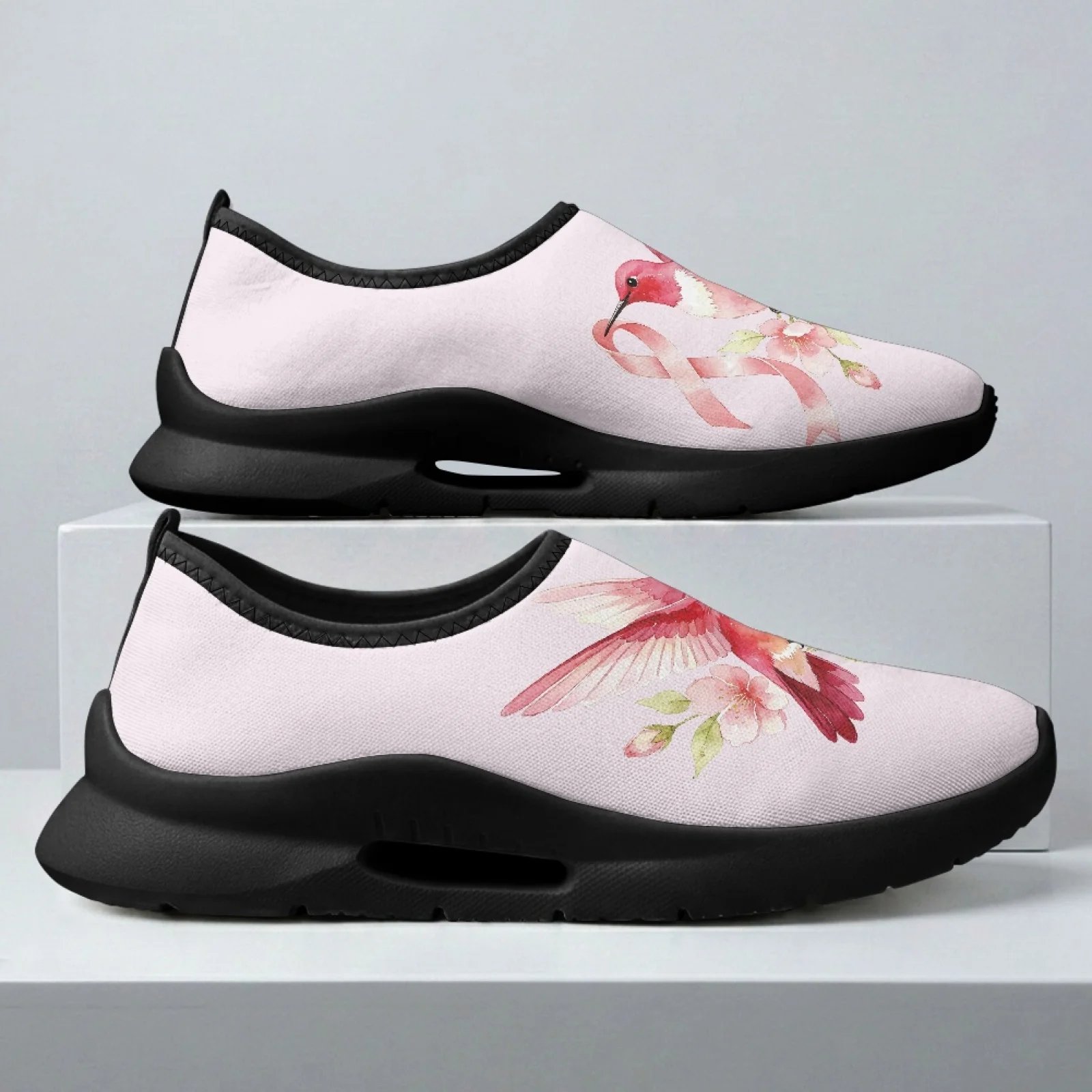 PENSTROLL Hummingbird Ribbon Lightweight Comfortable Tennis Walking Skate Shoes Walking Shoes for Men Running Office