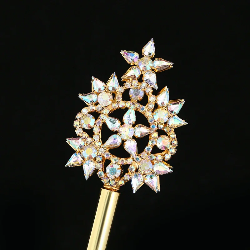 

Fairy Wand Fairy Crown Fairy Stick Rhinestone Metal Halloween Princess Party Cosplay Goddess Scepter Walking Scepter Gifts