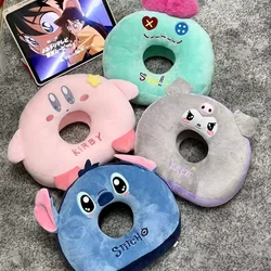 Cartoon Kuromi Stitch Nap Pillow Comfortable Hollow Breathable Stuffed Anime Travel Pillow School Office Nap Pillow Cushion