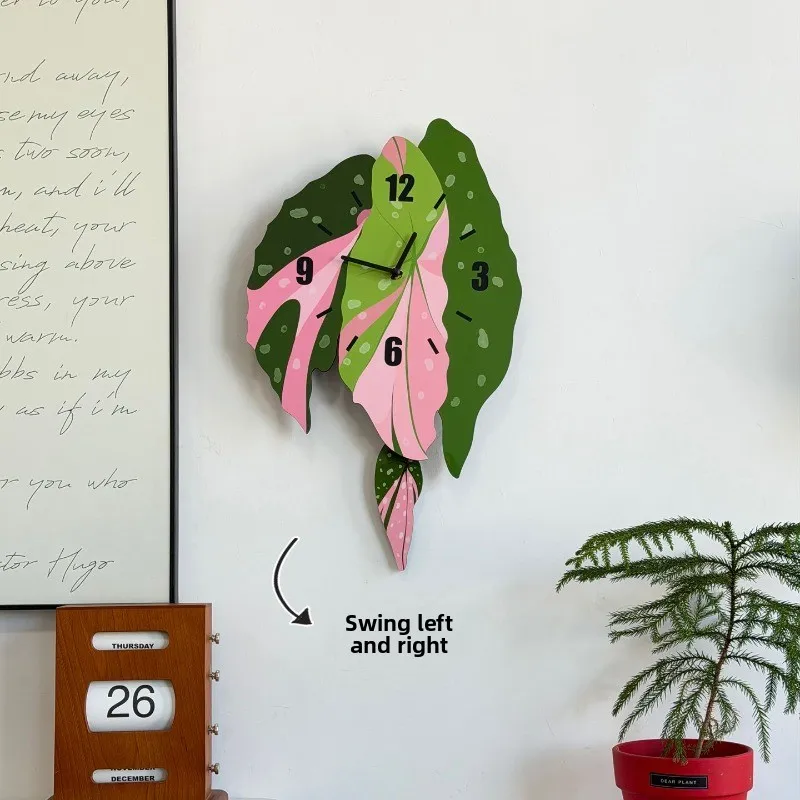 Bedroom Decoration: Silent Clock Table, Living Room Creation: Wobbly Leaf Wall Hanging