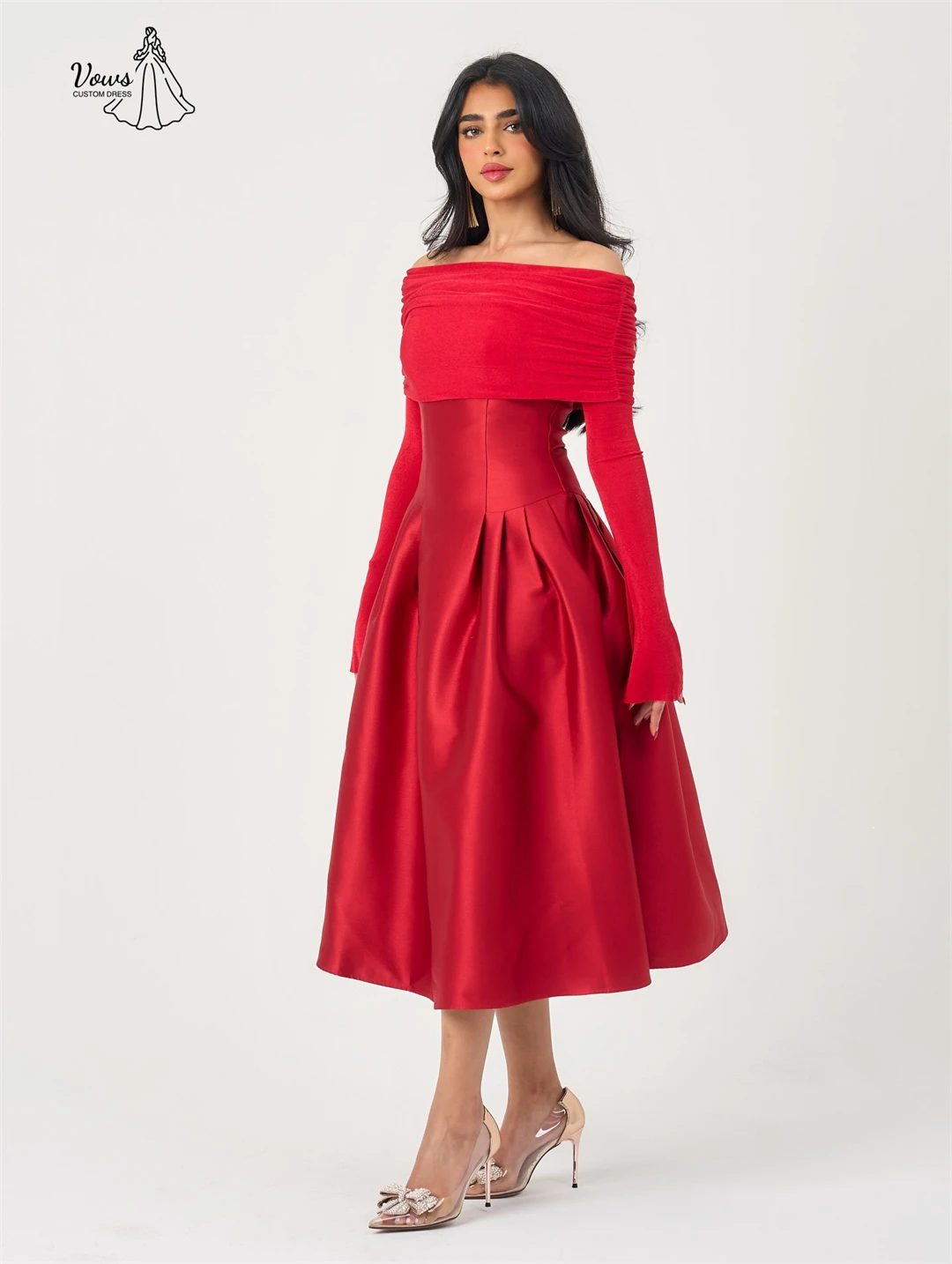 Vows Abiti in raso Abiti da festa di lusso per occasioni speciali Linea su misura A Abiti da sera eleganti per donna di lusso