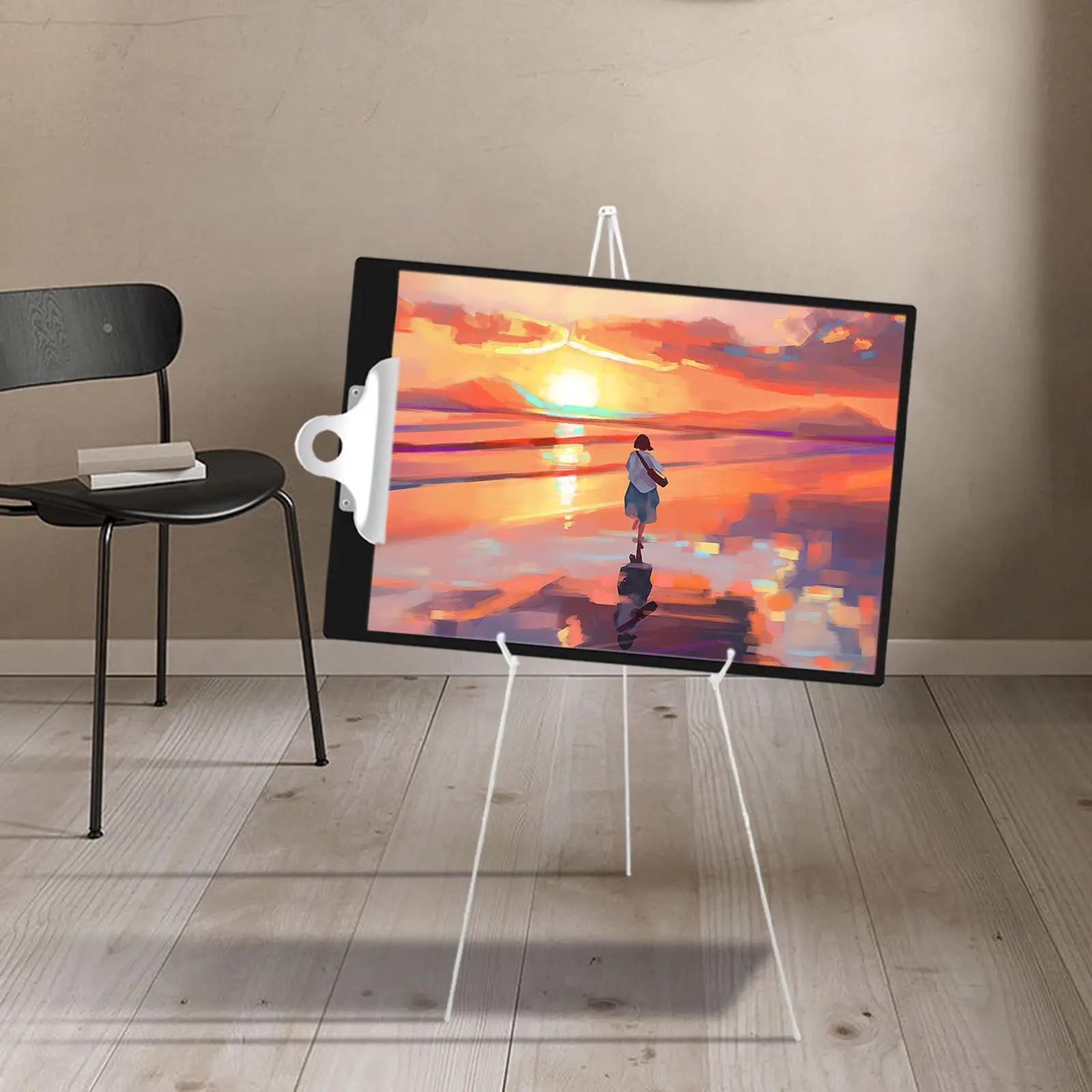 

Easel Holder Home Folding Displaying Art Tripod Display Easel Stand