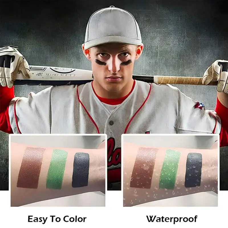 

Colors Makeup Long Lasting Camos Face Body Paint with Mirror Compact Camos Concealment Face Paint Camouflage Oil Camouflage