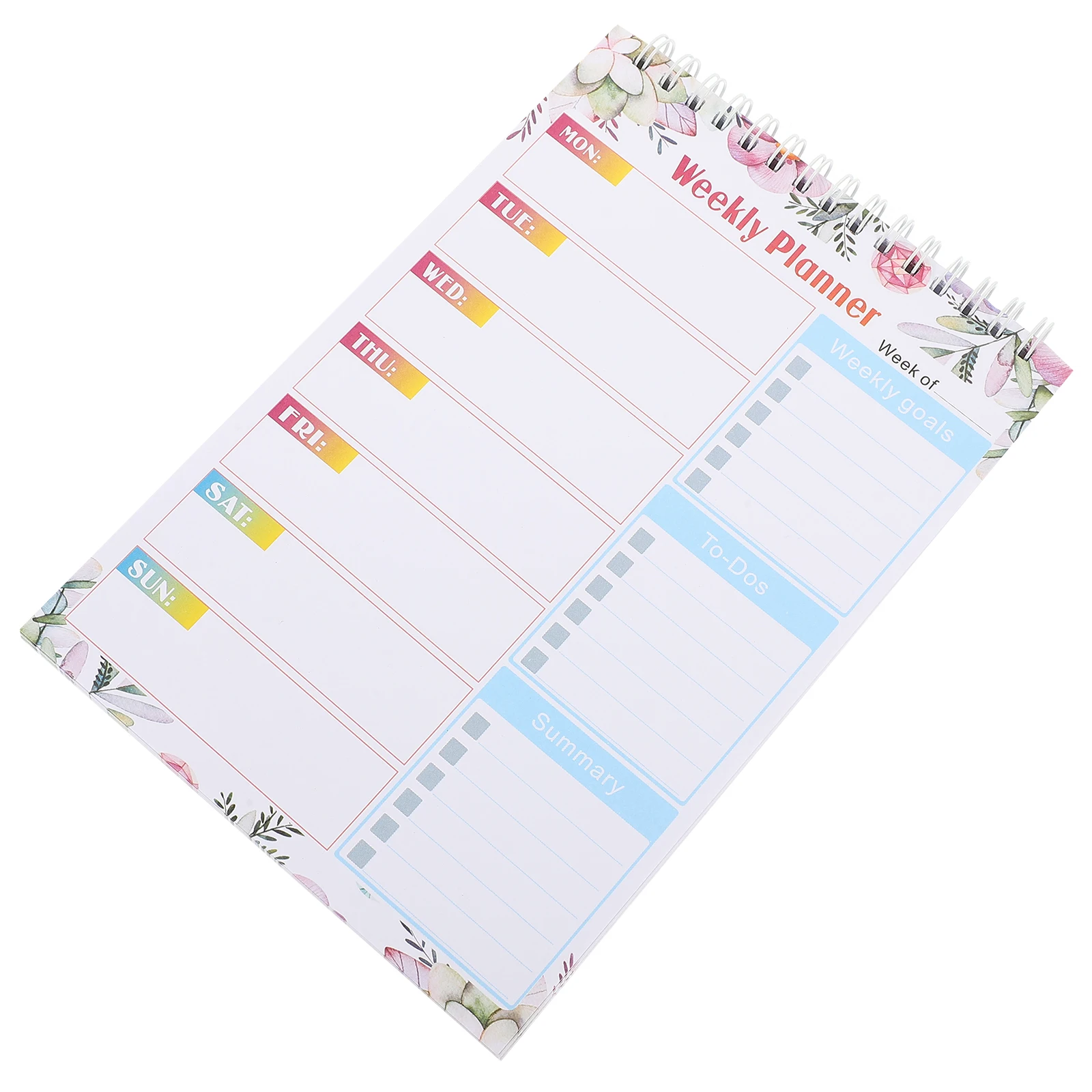 

Daily Planner Notepad Spiral Binding Undated Schedule Planner Thick Paper to Do List Memo Pad Spiral to Do Notepad