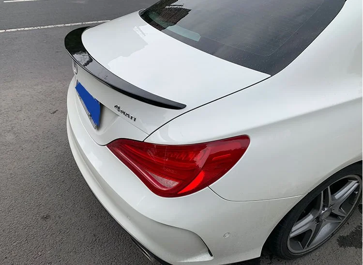 KLSHIRU For Mercedes Benz CLA Spoiler CLA45 W117 C117 Rear Trunk Wings Spoiler 2013 2014 2015 2016 2017 2018 CLA 200 250 260