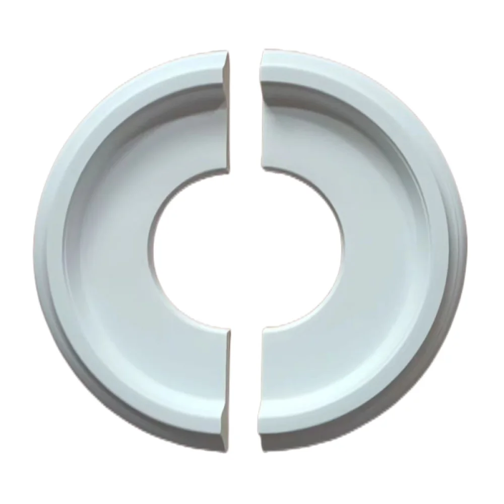 Modern Round PU Ceiling Medallion Decorative Base For Interior Lamp Fixture Customizable Paintable Minimalist Home Decor
