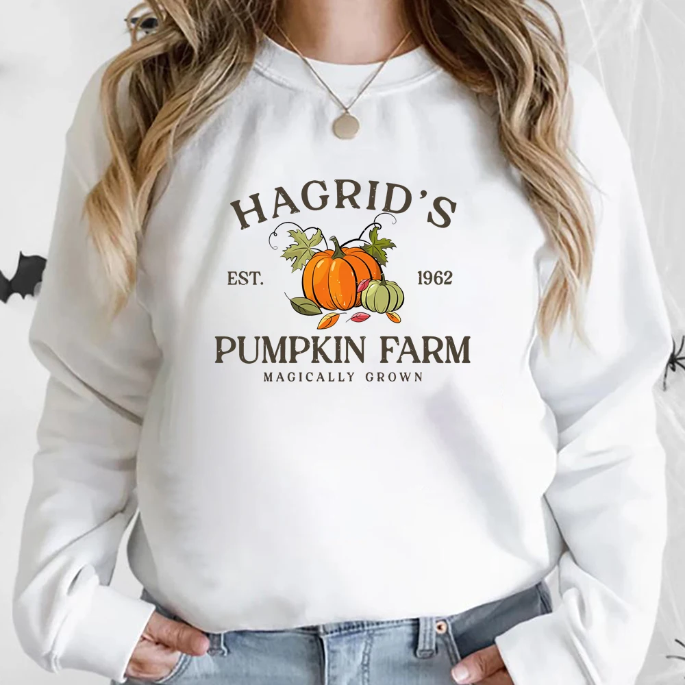 Hagrid\'s Pumpkin Patch Sweatshirt Fall Halloween Hoodie Thanksgiving Sweater Halloween Shirts Unisex Long Sleeves Sweatshirts