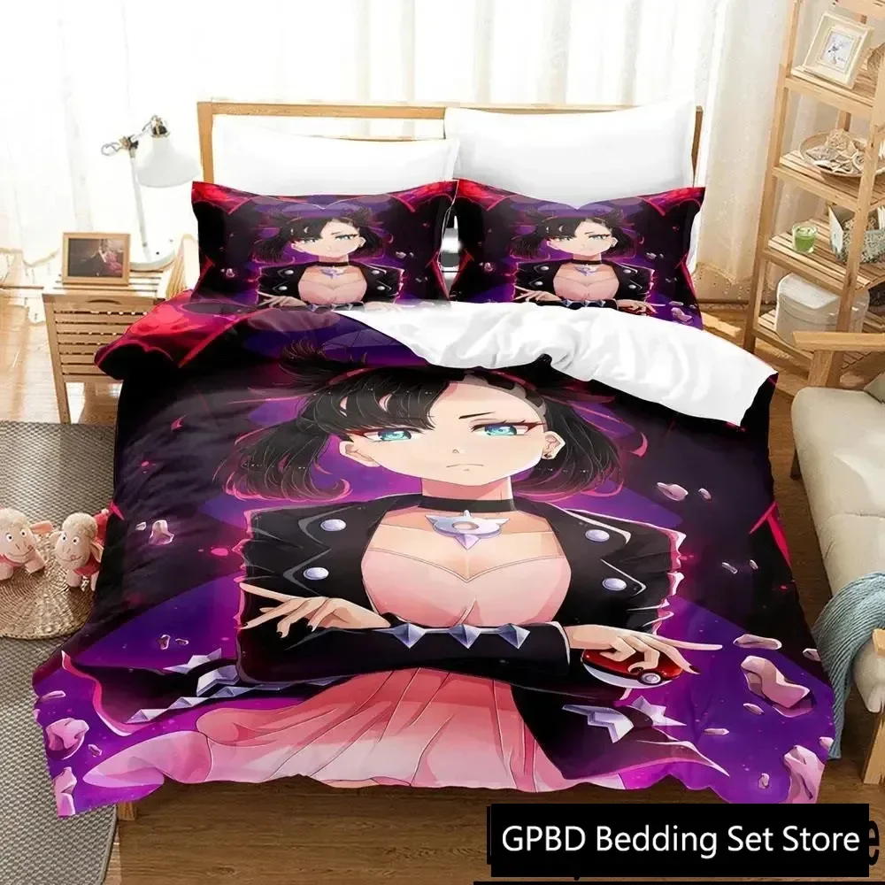 3D Print Anime Marnie Bedding Set Duvet Cover Bed Set Quilt Cover Pillowcase Comforter king Queen Size Boys Adult Bedding Set