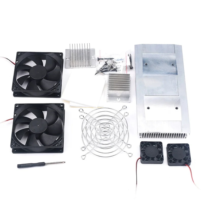 

12 В двухъядерный электронный кулер DIY полупроводниковый охлаждающий модуль кулер
