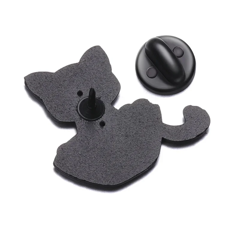 Fun Fish Tank Black Cat Enamel Pins Punk Animal Cartoon Brooch Lapel Badge Backpack Hat Clothes Collar Pin Accessories Cute Gift image 6