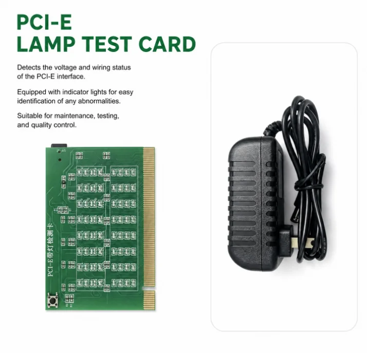 PCI-E 16X PCI Express Slot Tester Card for Motherboard,PCI-E Light Tester,Detect South Bridge Short Circuit & Open Circuit Fault