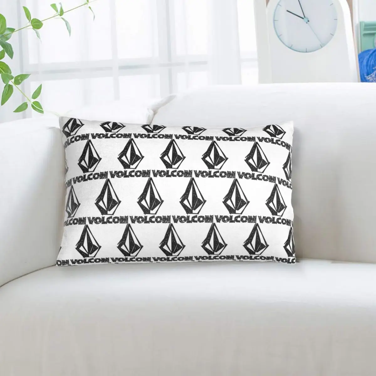 V-Volcom شعار مستطيل المخدة غطاء الوسادة ديكور غرفة نوم السرير المنزل الراحة رمي وسادة