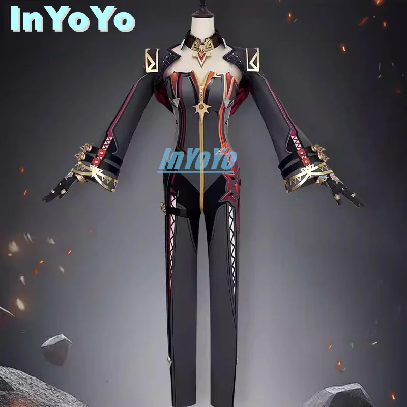 InYoYo Mavuika Pyro Archon Cosplay Costume Genshin Impact Game Suit Uniform Halloween Carnival Party Outfit Women Role Play Clot