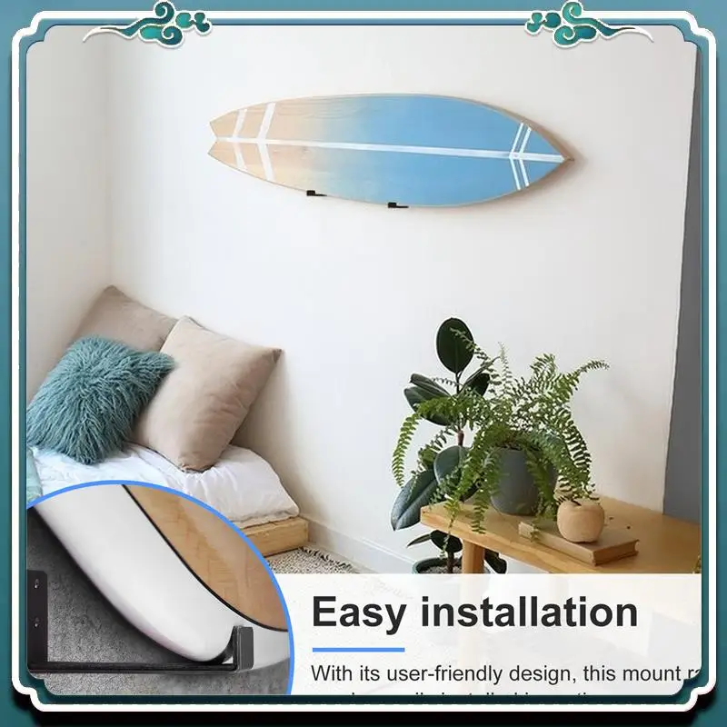 

ABTU-1Pair Hot Surfboard SUP Mount Rack, настенная стойка для каяка, черная