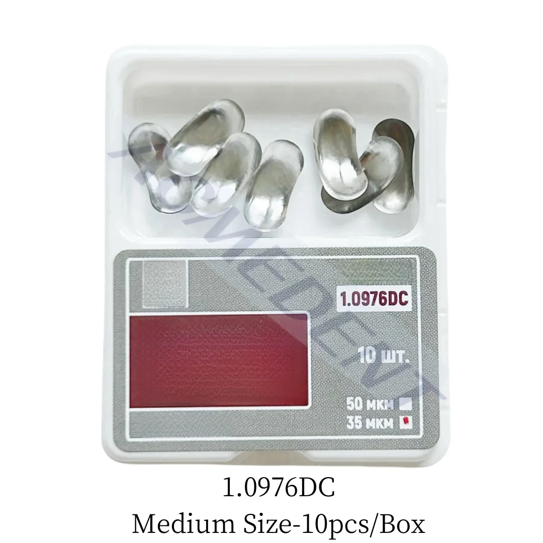 

1.0976DC Dental Matrix System Double Curved Matrices 0.035μm Single Refill Mediuml Size 10pcs/Box