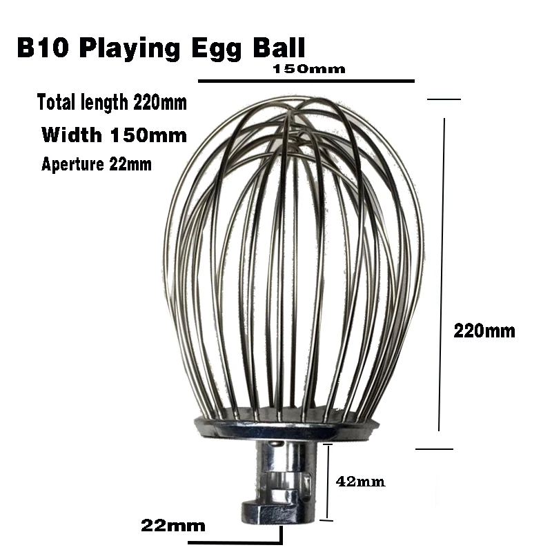 B10  Mixer to beat egg balls 304 stainless steel wire whip stirrer accessories Blender milkshake noodle machine parts