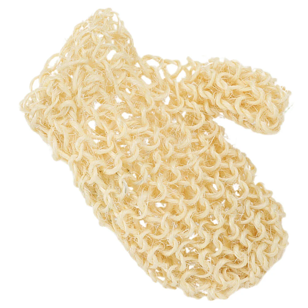 

Sisal Bath Exfoliating Body Scrub Gloves Reusable Exfoliating Shower Scrubber Body Peeling Skincare Mitts Gloves