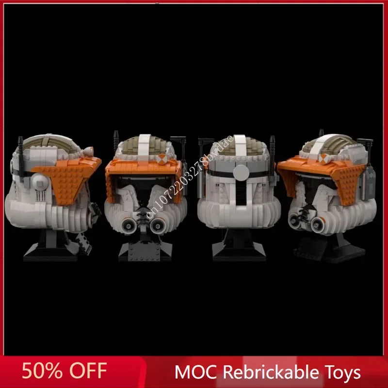 1069PCS Star Planหมวกกันน็อกClone Commander Cody MOC Space Battle Building Blockสถาปัตยกรรมการศึกษาประกอบของเล่น