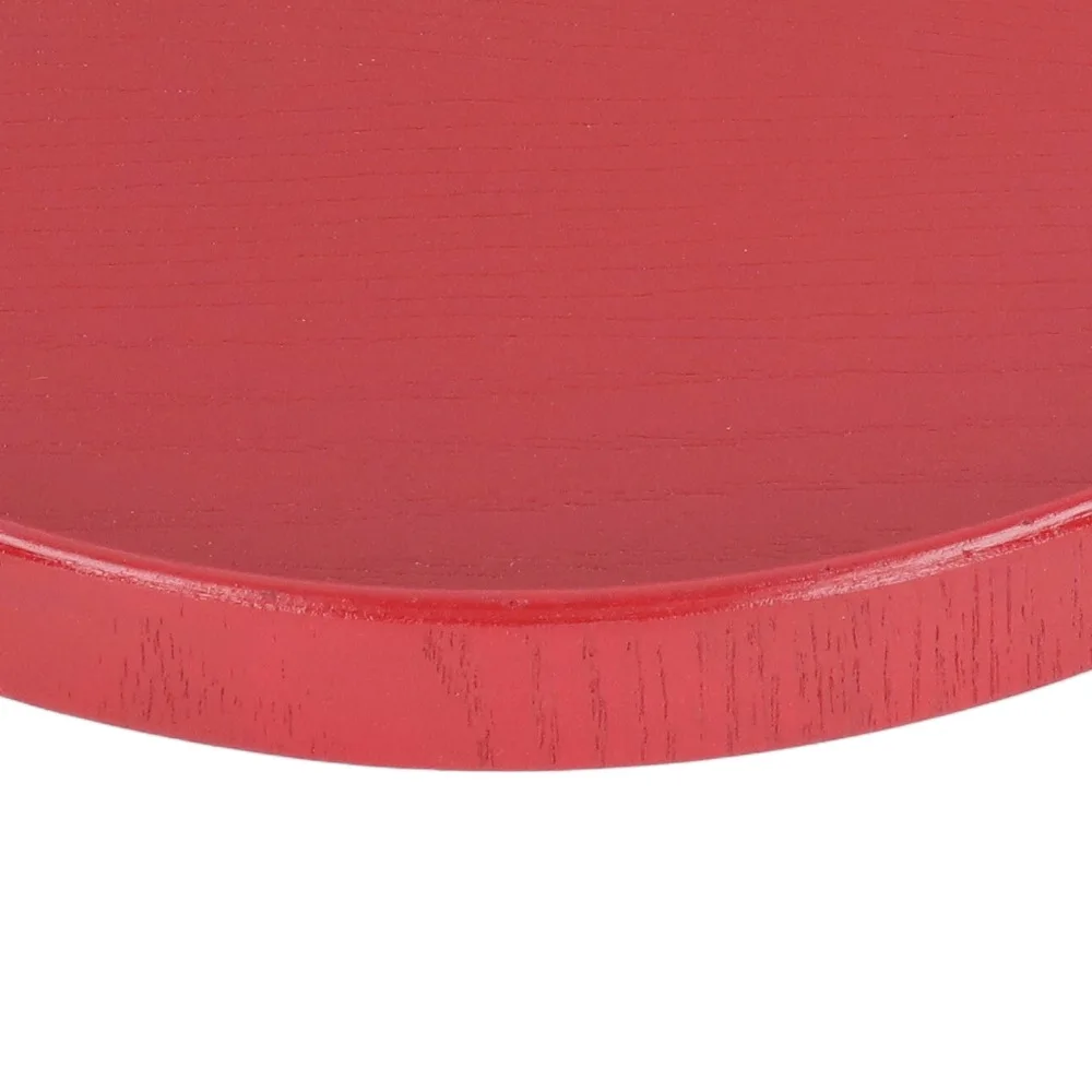 Portable Wood Serving Tray Solid Build Polished Decorative Platter Smooth Surface Practical Fruit Board Coffee Table