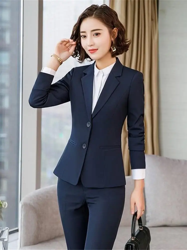 

Комплект костюма Bla для женщин, осень-зима Ele Godd Sle Hotel Manager Interview, официальная рабочая одежда, стойка регистрации, orm