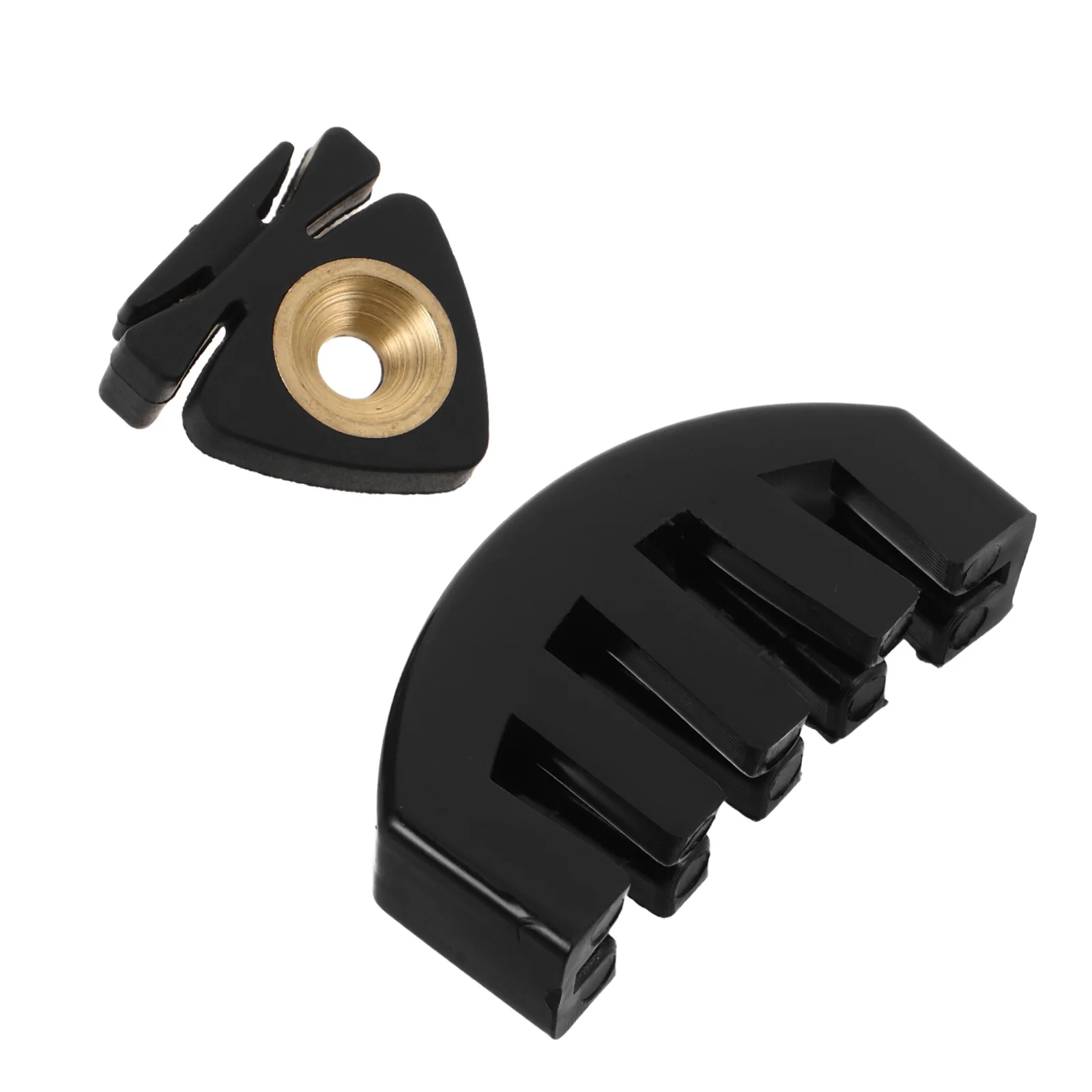 

2Pcs Black Violin Practice Mute Portable Rubber Silent Muffler Violin Accessories for Quiet Practice and Orchestra Use