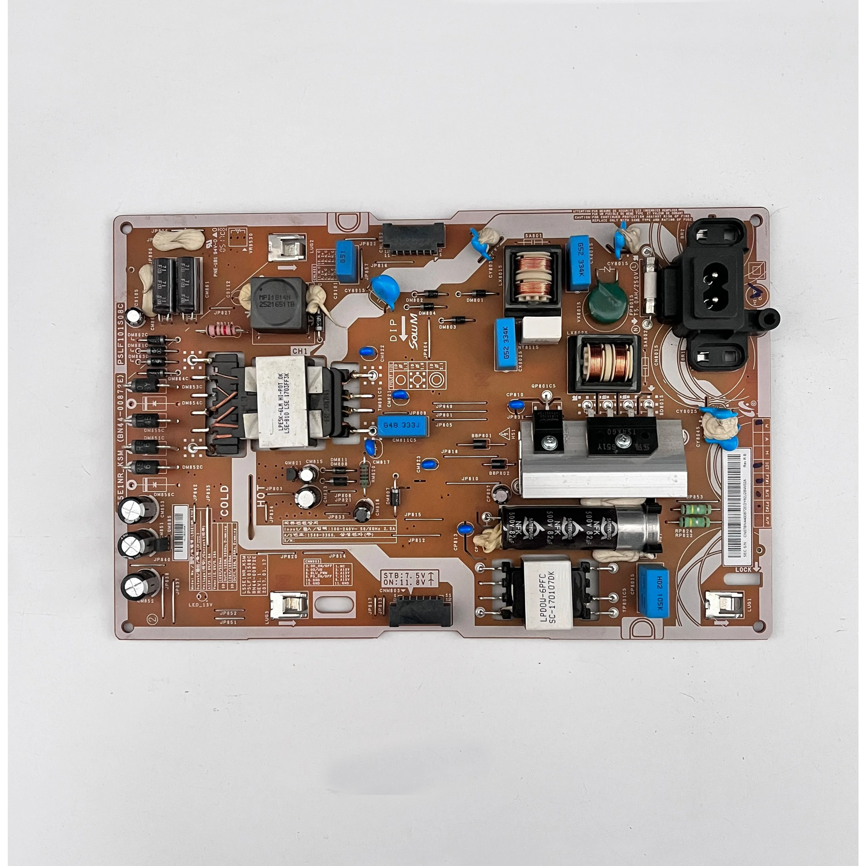 Genuine Original TV Power Supply Board L55E1NR_KSM BN44-00872E Works Normally And Is for LCD TV Model UA55K6800AJ TV Accessories