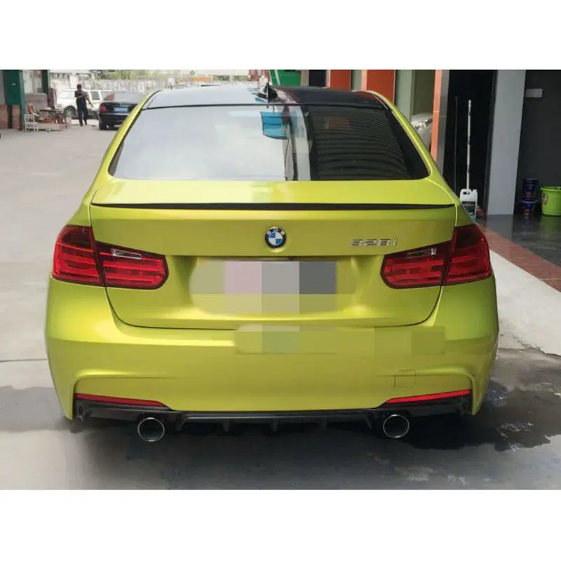 F30 Carbon Fiber Rear Trunk Spoiler Wing S Style For BMW F30 3 Series Saloon / F80 M3 2012 +