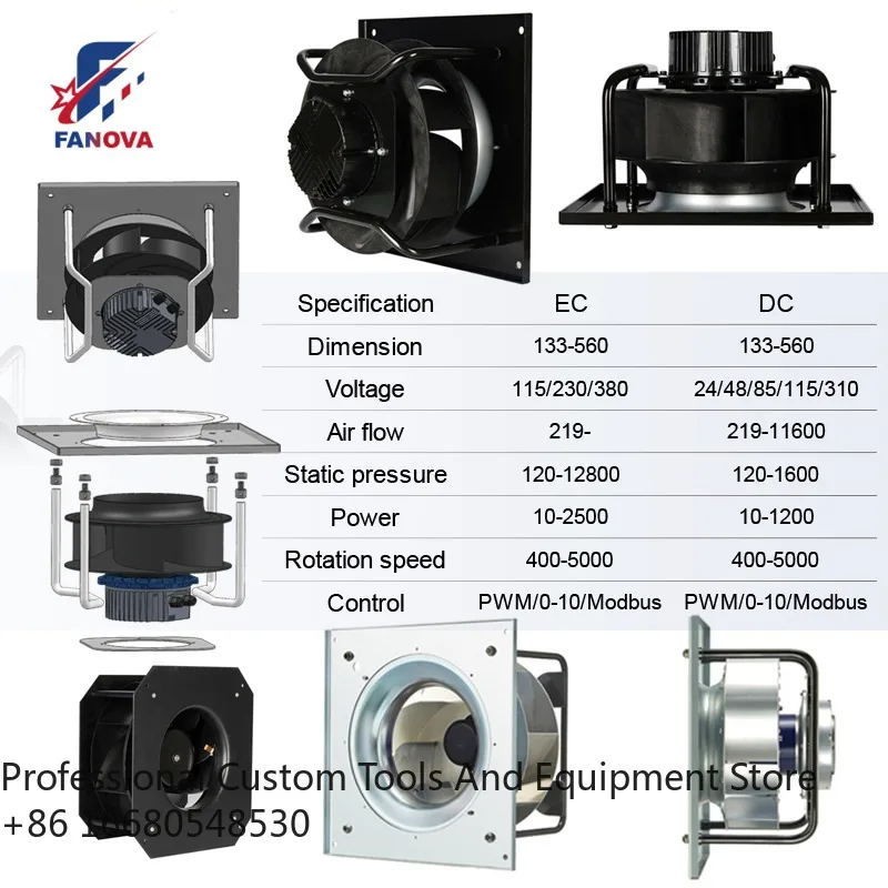 

Вентилятор вытяжной центробежный LsFANOVA 310 мм с алюминиевой крыльчаткой, 230 В, с кронштейном, для систем ОВКВ, ODM/OEM поддержка