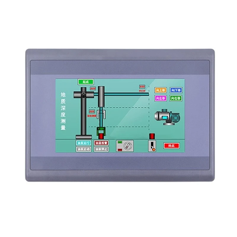Touch Screen PLC Integrated Machine 4.3inch /7 Inch 12/20/22/40/48MR/MT Temperature Measurement Lock Machine Industrial