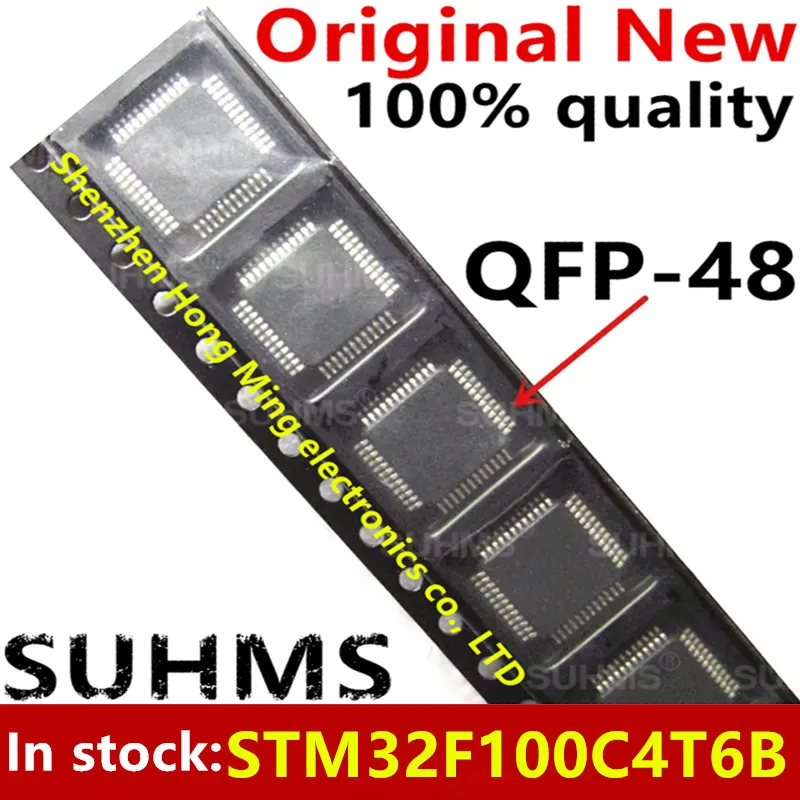 (5-10piece)100% New STM32F100C4T6B 32F100C4T6B QFP-48