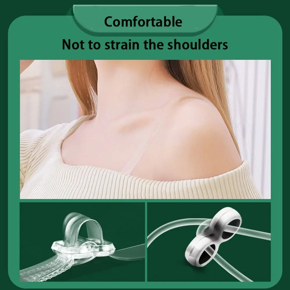 Bra Extension Straps Invisible Straps Invisible Shoulder Straps Adjustable Bra Belt Pectoral Girdle Transparent Bra Straps