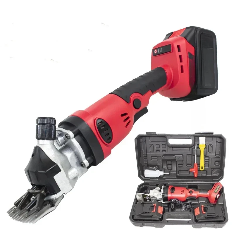 2 Gears Speed 13-teeth Wireless Electric Sheep Goat Kit Shearing Machine Clipper Farm Animal Shears Cutter Wool scissor