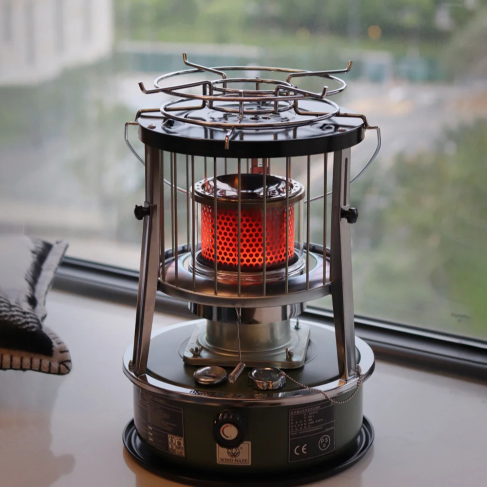 Liftable Kerosene Stove Home Outdoor Camping Barbecue Ice Fishing Kerosene Heating Stove Extremely Cold Weather Oil Stove