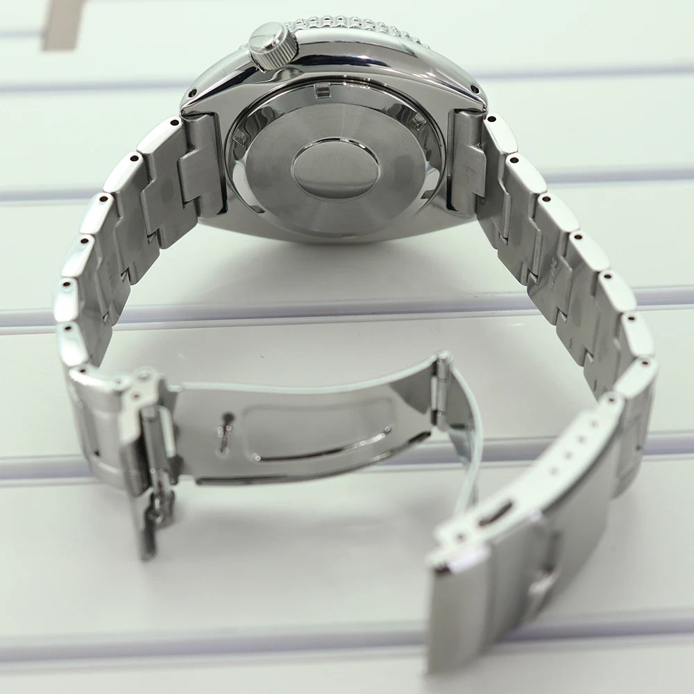NH36 45mm Waterproof Watch Cases 316L stainless Steel Bracelet Sapphire Crystal For Seiko NH35 NH36 NH34/38 Movement 28.5mm Dial