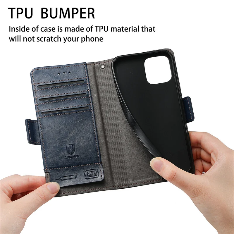 Stripe Leather Case For Xiaomi Redmi Note 12 11 10 Pro Plus 12S 12C 11S 10S 11A 10C 10A 2022 5G Wallet Flip Holder Book Case image 4