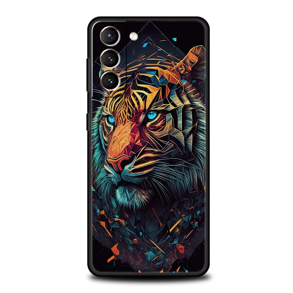 Tier Tiger Handyhülle für Samsung Galaxy S24 S23 S22 S20 S21 FE Ultra S10 S10E S9 S8 Plus 5G Silikonhülle Capas Fundas Taschen – Detail 8