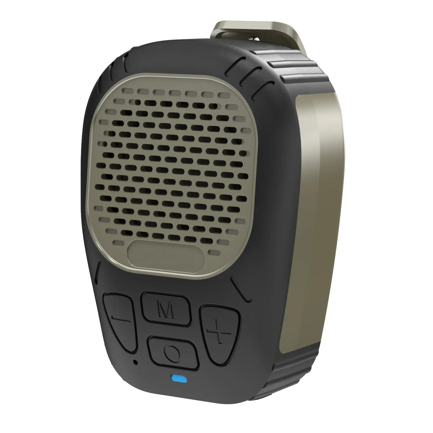 Przenośny głośnik Bluetooth z wbudowanym mikrofonem Magnetyczny klips Bezprzewodowy wodoodporny przenośny pasek dźwiękowy do rozmów muzycznych w trybie głośnomówiącym ‌