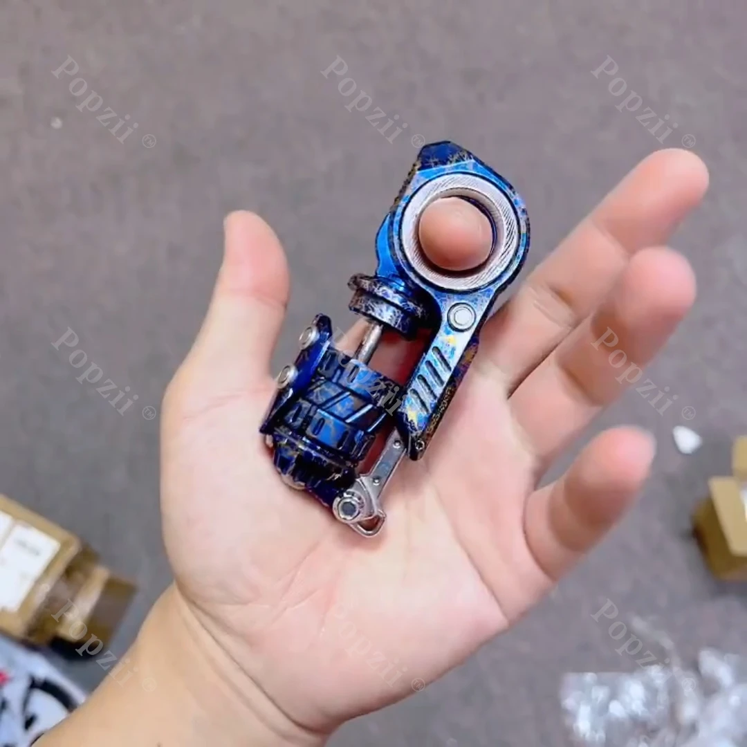 GoBiggeR Storm Titanium Multifunktionales Verbundspielzeug Push Slider EDC Mechanischer Fingerring Multifunktionales Stressabbau-Spielzeug