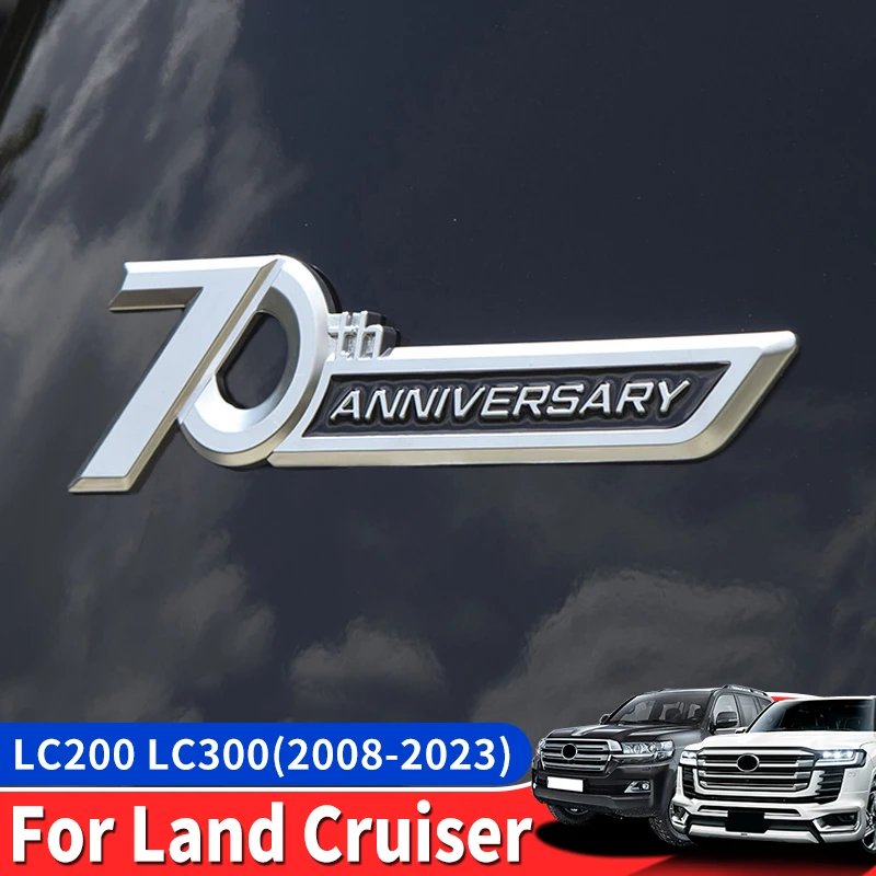 

For 2008-2022 Toyota Land Cruiser 300 200 Lc300 LC200 70th Anniversary Logo Decoration Label Appearance Decoration Accessories