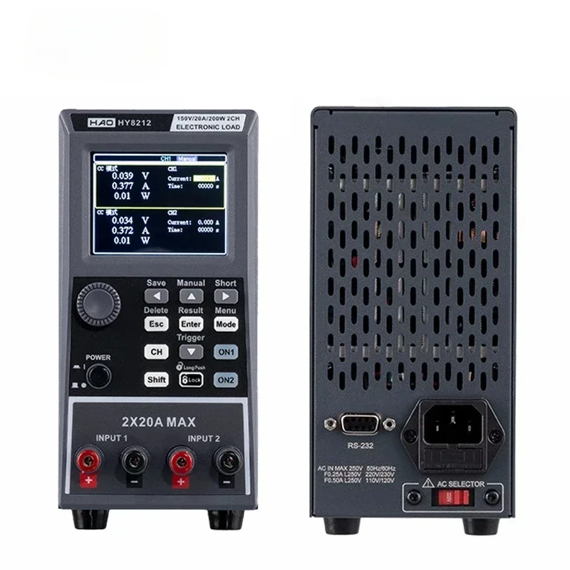 

Programmable DC Electronic Load Testing Battery Capacity Lithium Lead Battery Capacity Tester Charge/discharge 110V/220V 400W