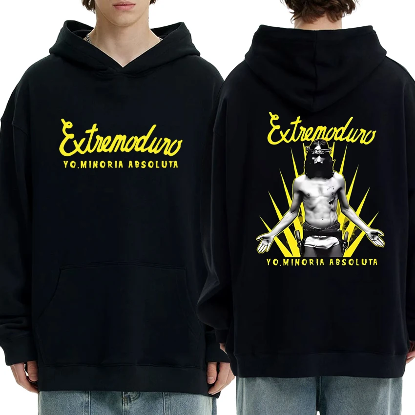 

New in Rock Band EXTREMODURO Tour 2025 Graphics Hoodie Men women vintage hip hop streetwear Unisex Fleece Long sleeve Sweatshirt