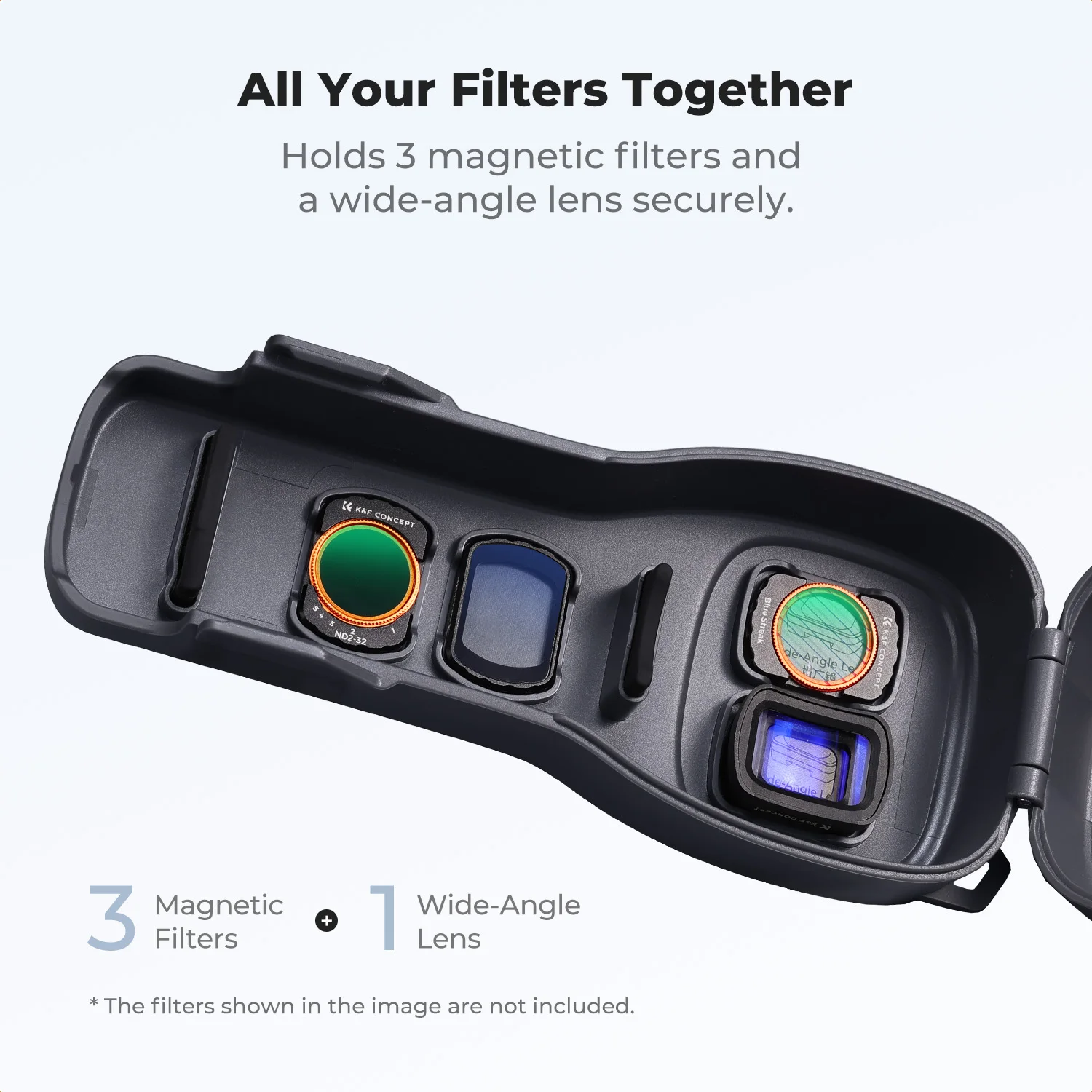Etui ochronne K&F Concept do DJI OSMO Pocket 4, 4 szt. etui na filtry do kamery sportowej, akcesoria OSMO Pocket 4, osłona OSMO Pocket 4 — zdjęcie produktu 3