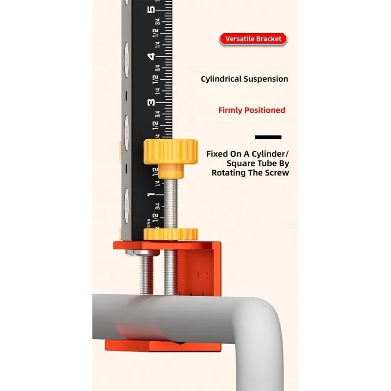 A34R Magnetic Laser Level Wall Mount Bracket Adjustable Height Fine-Tuning Support Rod For Infrared Leveling Tool