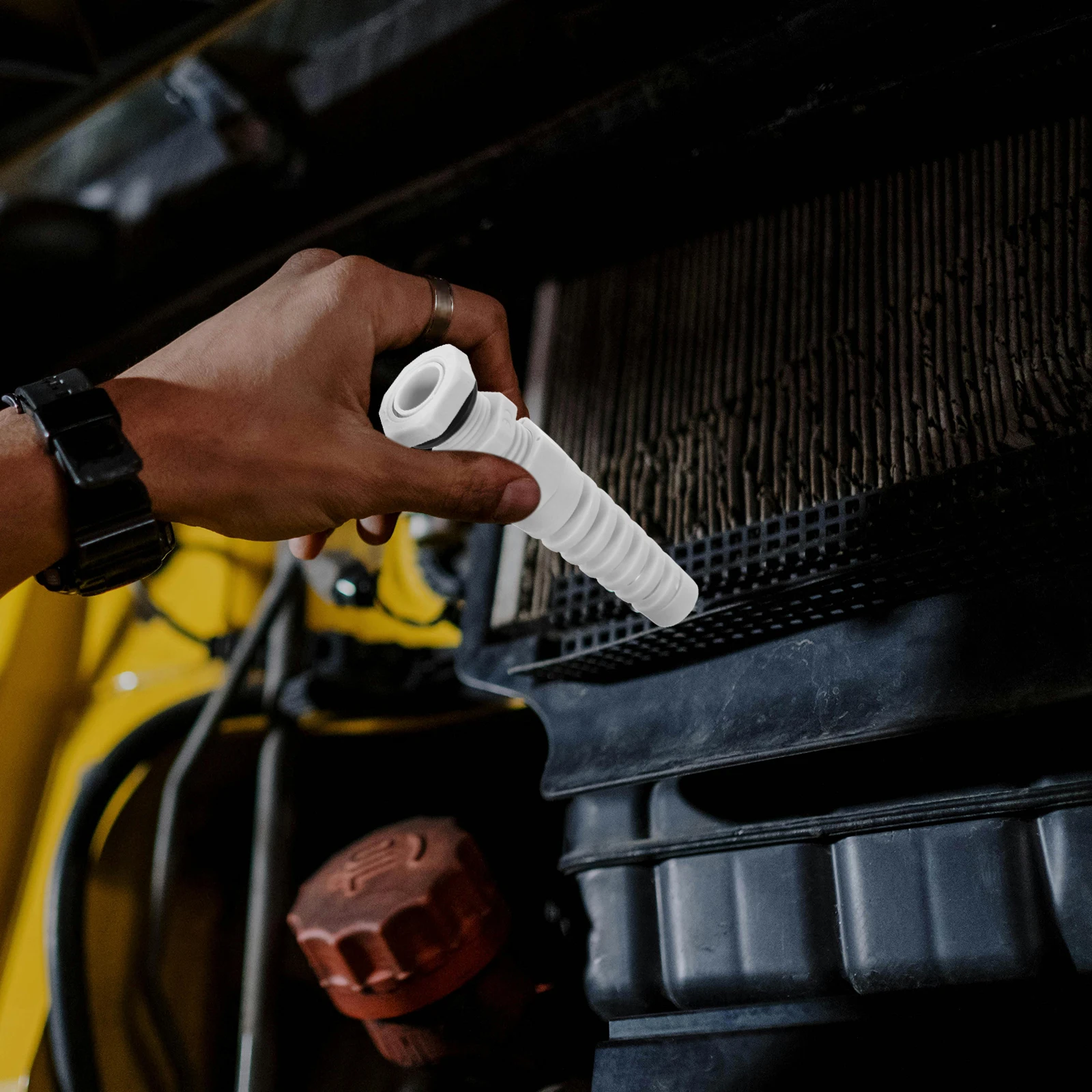 

10 Pcs Cable Anti-bending Joints Adjustable Connectors Control Panel Gland Cord Grip Glands Gran Head White Protector