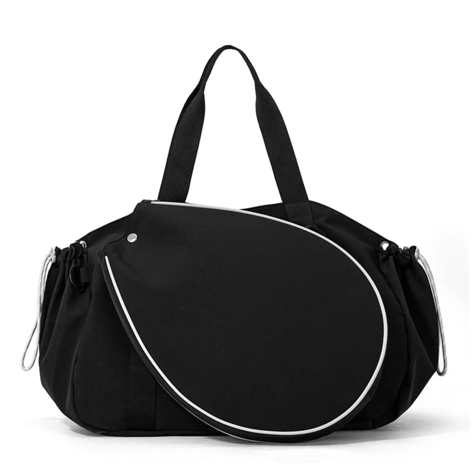 All-purpose Sporting Duffel with Oval Front Pocket and Shoulder Strap for Active Commuters