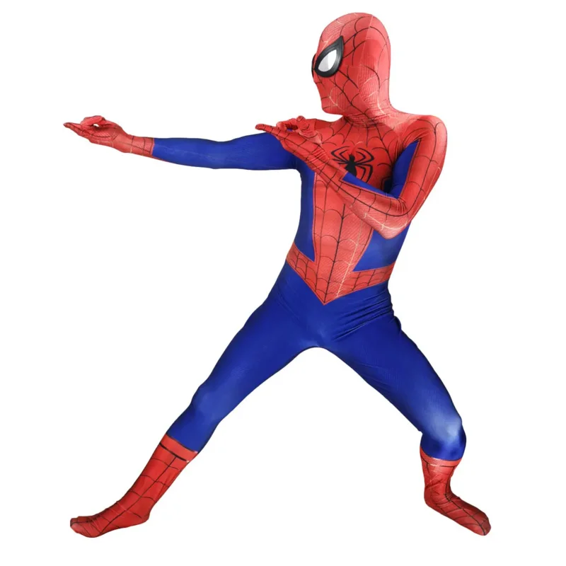 Erwachsene/Kinder Halloween Männer klassische Superhelden Spiderman Cosplay Kostüm Peter Benjamin Parker Bodysuit Zentai Party Overall