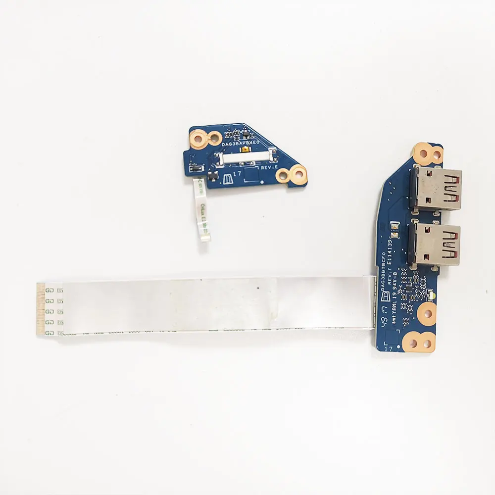 OEM For HP OMEN 3Plus 17-AN TPN-Q195 Laptop USB Jack Port I/O ON/OFF Switch Power Button Board with Cable Repairing Accessories