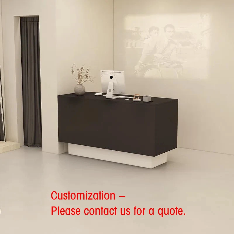 custom.Splicing Color Salon Hotel Office Furniture Work Front Desk Reception Salon Reception Desks With Cabinet fo