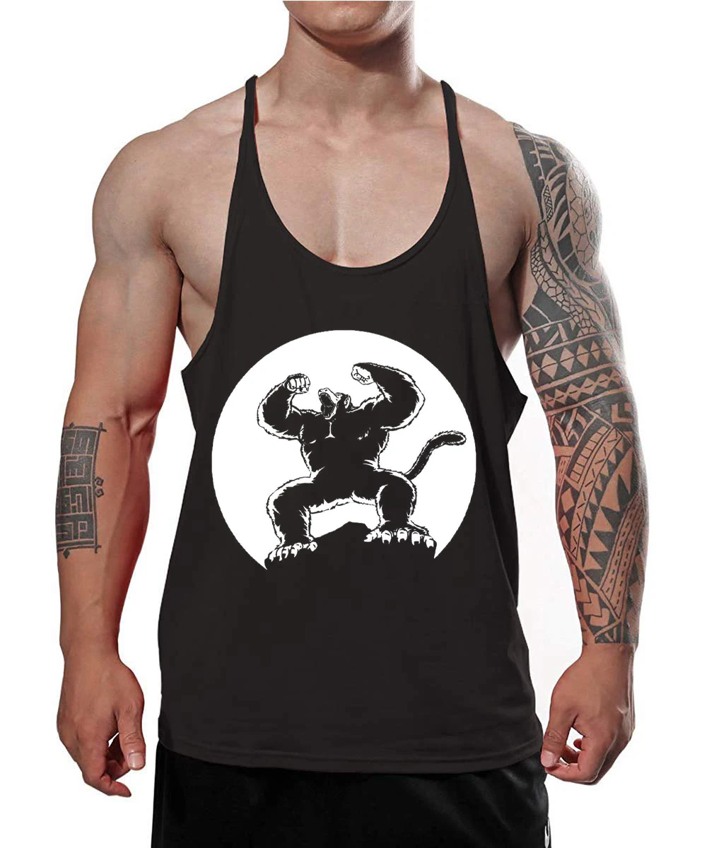 Neues Saiyajin Herren-Tanktop, 100 % Baumwolle, Weste, japanischer Anime, Dragon Ball, schnell trocknend, ärmellos, Unterhemden, Fitness, Muskelaufbau-Top